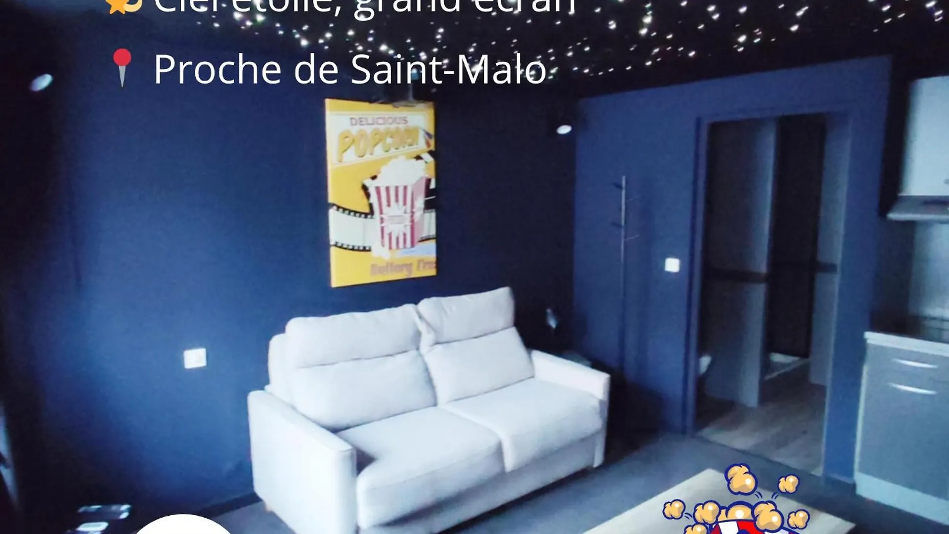 L'Evasion Popcorn Apartman Saint-Pierre-de-Plesguen
